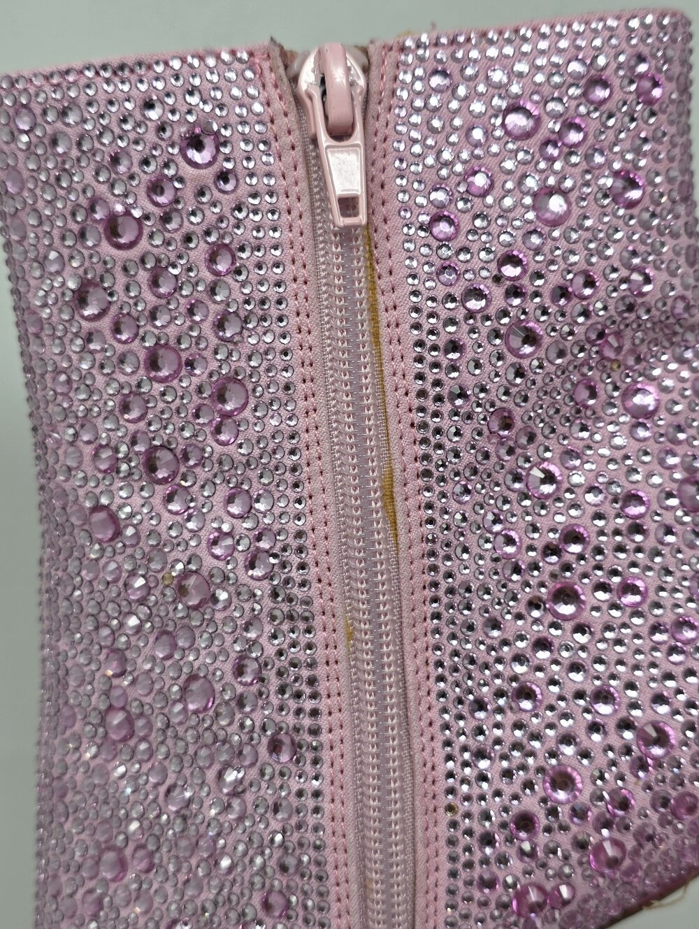 Steve Madden Pink Valora Bootie Rhinestone Sparkle Heels Women's Size 8.5 - Picture 11 of 12